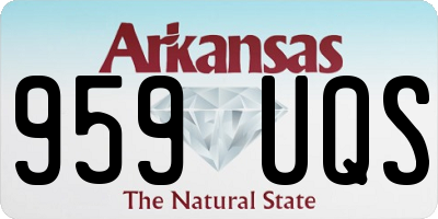 AR license plate 959UQS