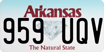 AR license plate 959UQV