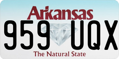 AR license plate 959UQX