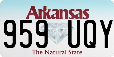 AR license plate 959UQY
