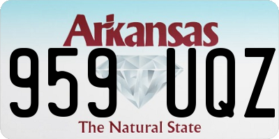 AR license plate 959UQZ