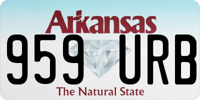 AR license plate 959URB