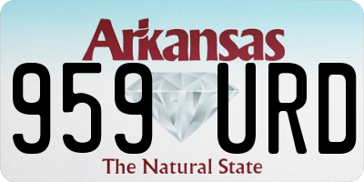 AR license plate 959URD