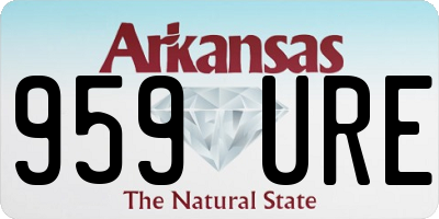 AR license plate 959URE