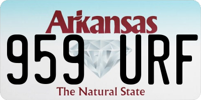 AR license plate 959URF