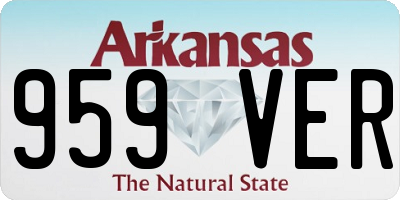AR license plate 959VER