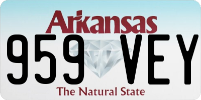 AR license plate 959VEY