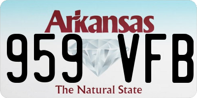 AR license plate 959VFB