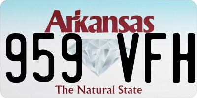 AR license plate 959VFH