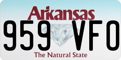 AR license plate 959VFO