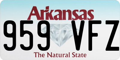 AR license plate 959VFZ