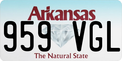 AR license plate 959VGL