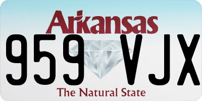 AR license plate 959VJX