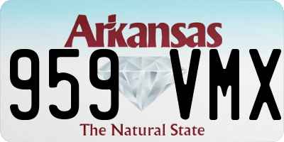 AR license plate 959VMX
