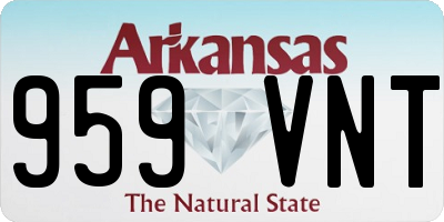 AR license plate 959VNT
