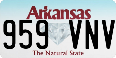 AR license plate 959VNV