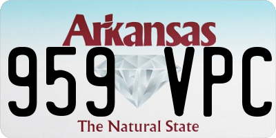 AR license plate 959VPC