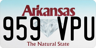 AR license plate 959VPU