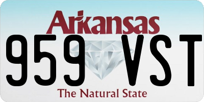 AR license plate 959VST