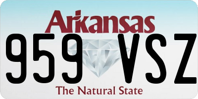 AR license plate 959VSZ
