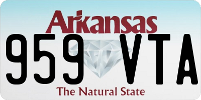 AR license plate 959VTA