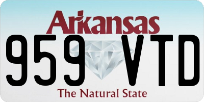 AR license plate 959VTD
