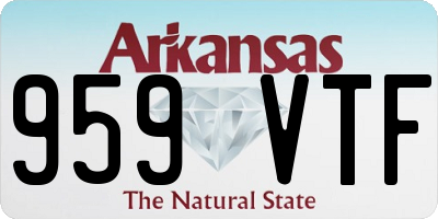 AR license plate 959VTF