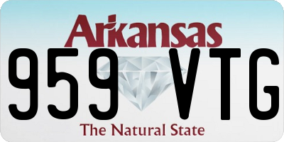 AR license plate 959VTG