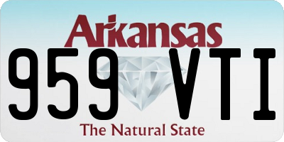 AR license plate 959VTI
