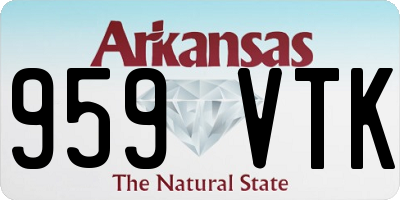 AR license plate 959VTK