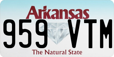 AR license plate 959VTM