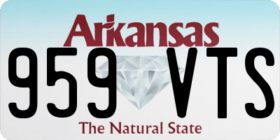 AR license plate 959VTS
