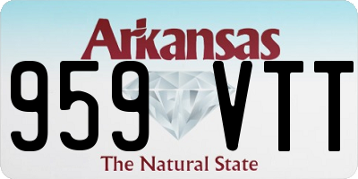 AR license plate 959VTT