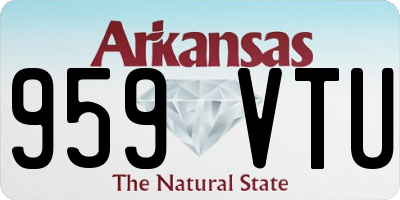 AR license plate 959VTU