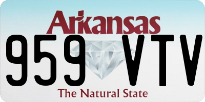 AR license plate 959VTV