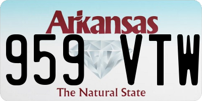 AR license plate 959VTW