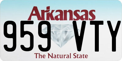 AR license plate 959VTY