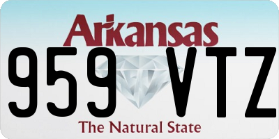 AR license plate 959VTZ