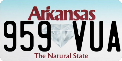 AR license plate 959VUA
