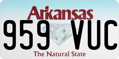 AR license plate 959VUC