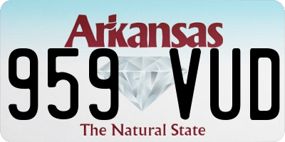 AR license plate 959VUD
