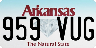 AR license plate 959VUG