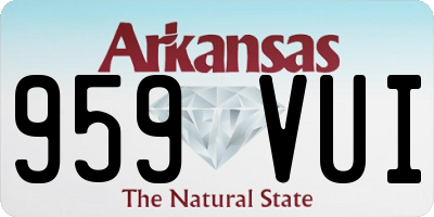 AR license plate 959VUI