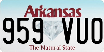 AR license plate 959VUO