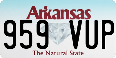 AR license plate 959VUP