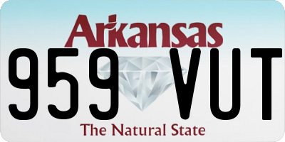 AR license plate 959VUT
