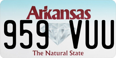 AR license plate 959VUU