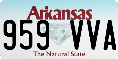 AR license plate 959VVA