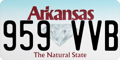 AR license plate 959VVB