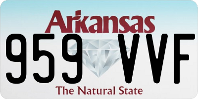 AR license plate 959VVF